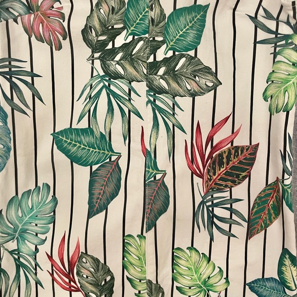 Zara Striped Tropical Shortall Romper - Picture 4 of 5